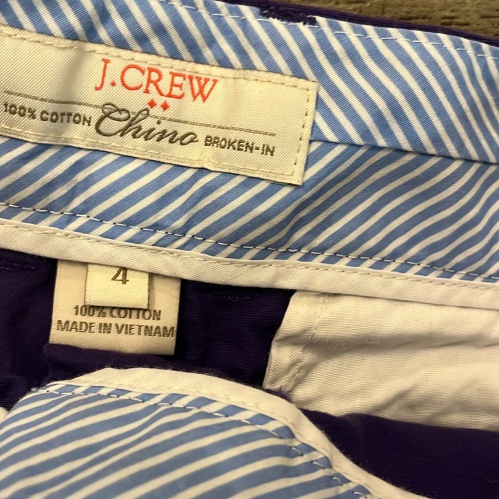 J. Crew Purple Shorts - Picture 3 of 4